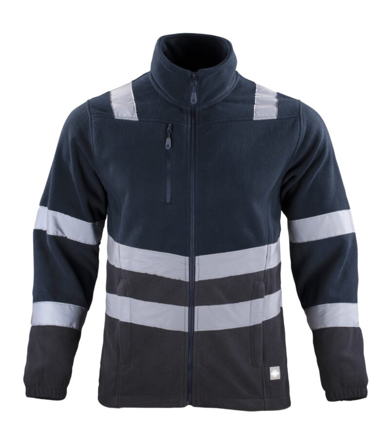 MICROPOLAR IRON LINE CON CINTA REFLECTIVA MANGA LARGA HOMBRE
