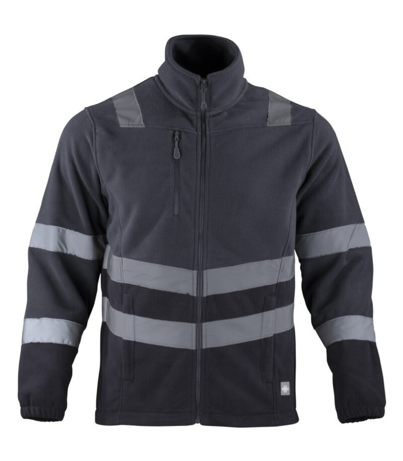 MICROPOLAR IRON LINE CON CINTA REFLECTIVA MANGA LARGA HOMBRE