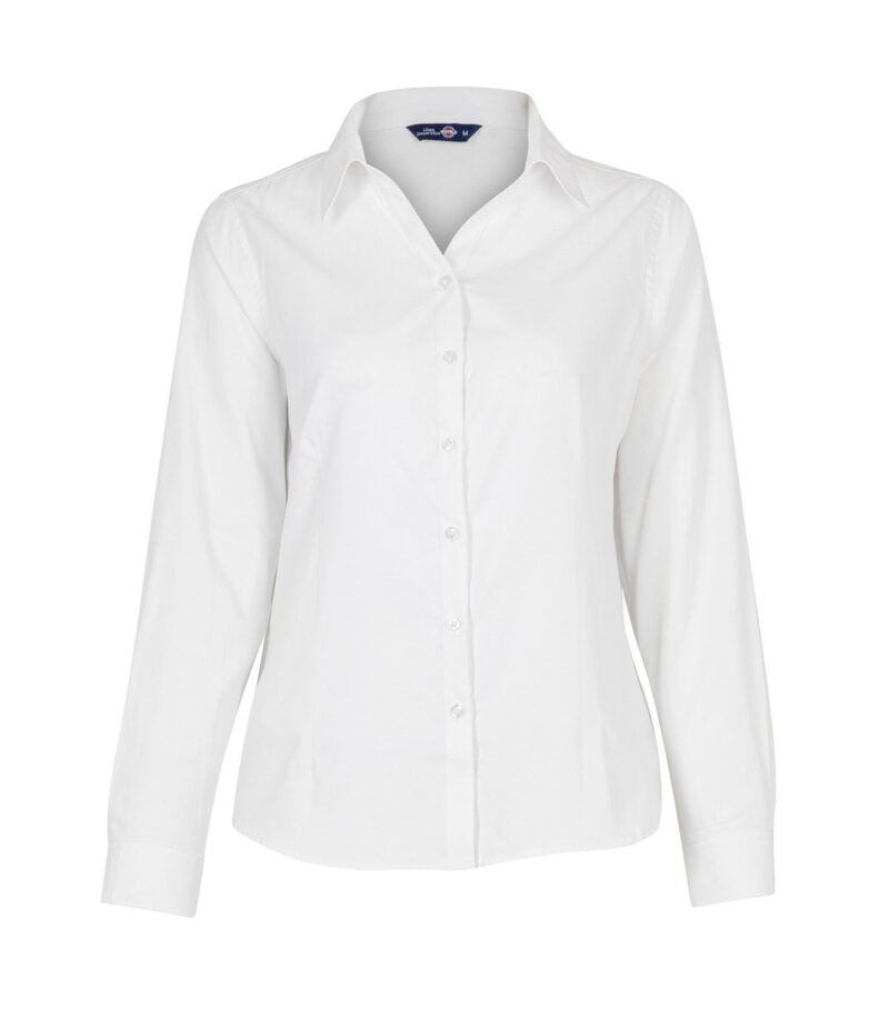BLUSA OXFORD LIGHT MANGA LARGA MUJER