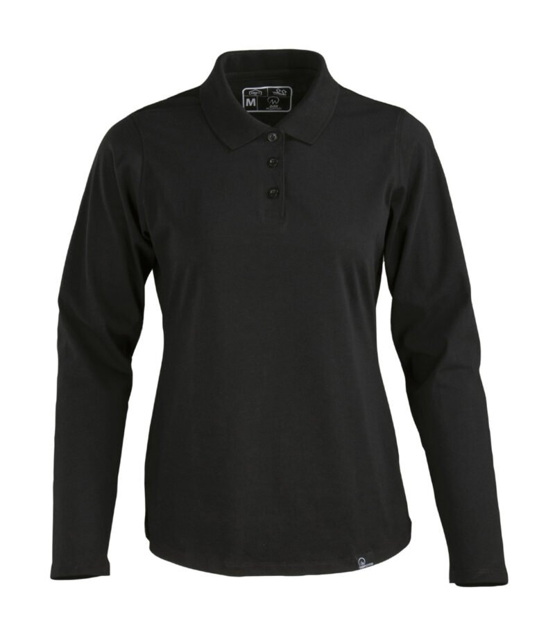 POLERA POLO DRYFRESH SMOOTH® 60% ALGODÓN MANGA LARGA MUJER