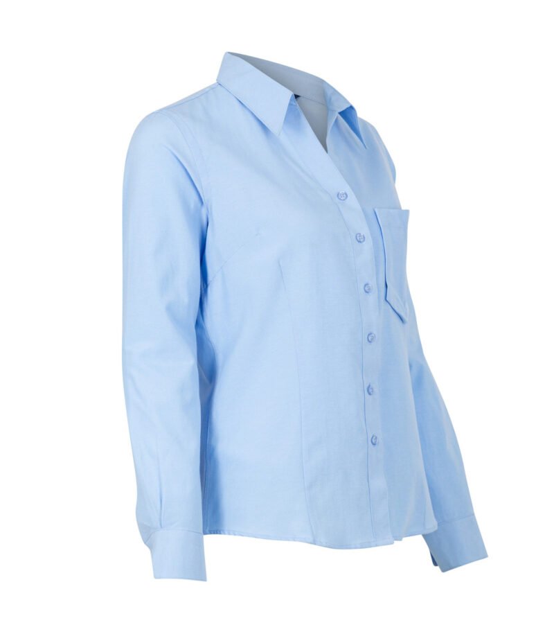 BLUSA OXFORD CLASSIC MANGA LARGA MUJER