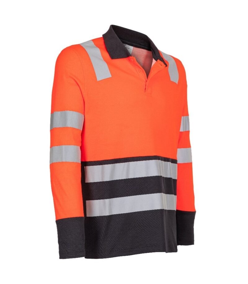 POLERA POLO HIBRIDA HI-VIS BI COLOR MANGA LARGA HOMBRE