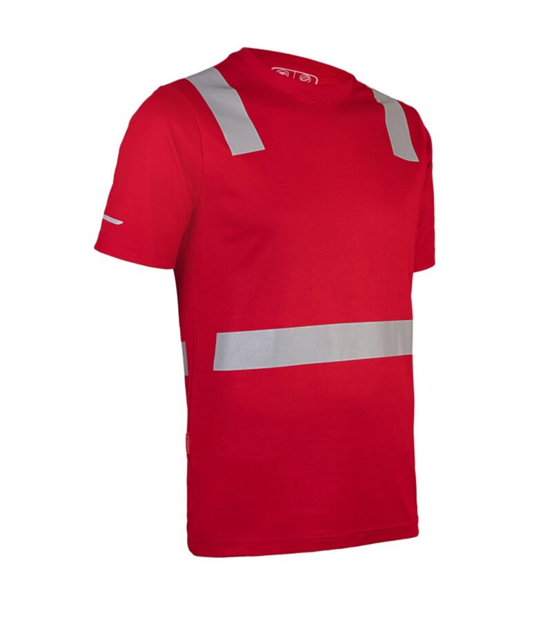 POLERA HIBRIDA CON CINTA REFLECTIVA MANGA CORTA HOMBRE