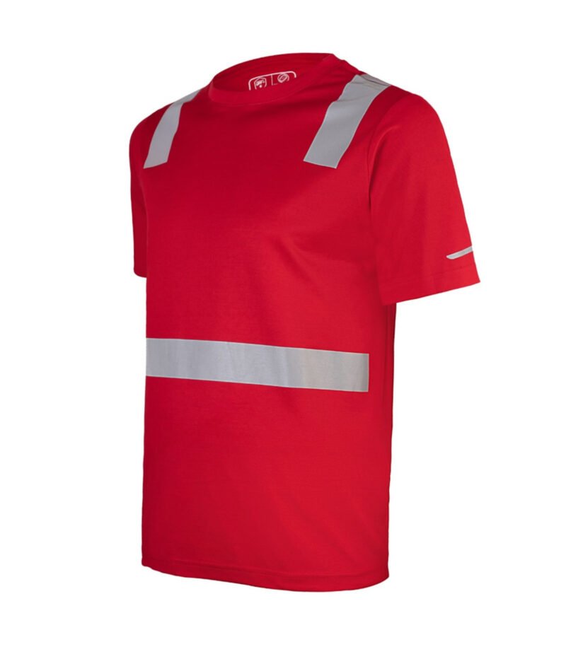 POLERA HIBRIDA CON CINTA REFLECTIVA MANGA CORTA HOMBRE